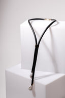 Baroque Pearl Rubber Simple Lariat