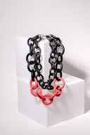Bicolor Double Strand Rubber Necklace