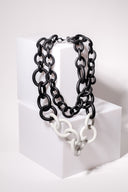 Bicolor Double Strand Rubber Necklace