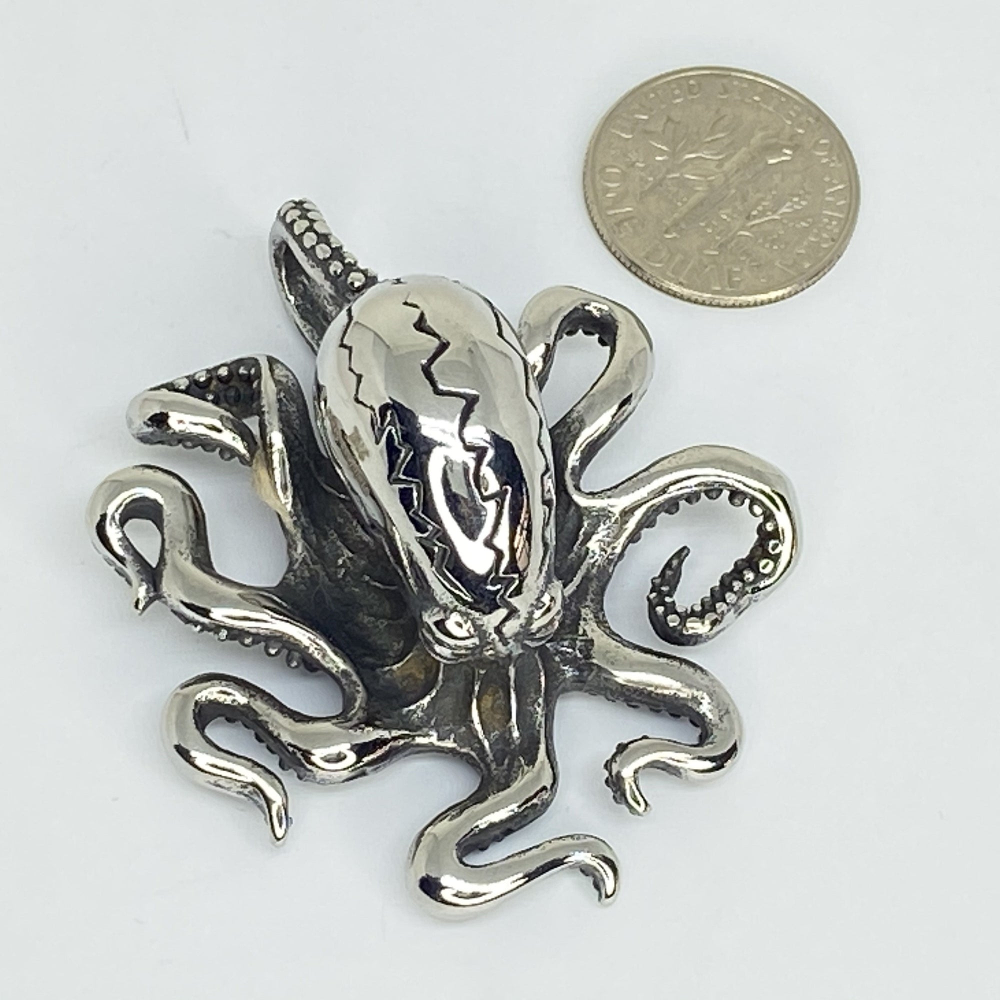 stainless steel pendent octopus