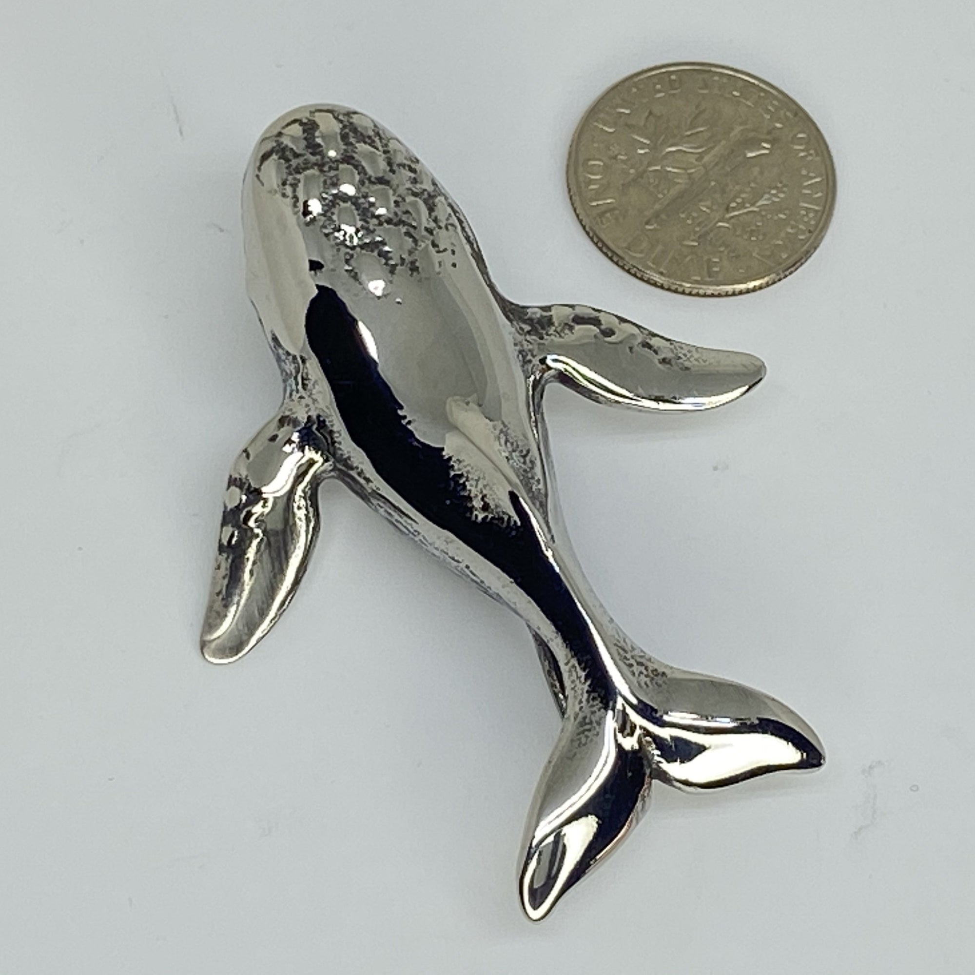 stainless steel pendent whale