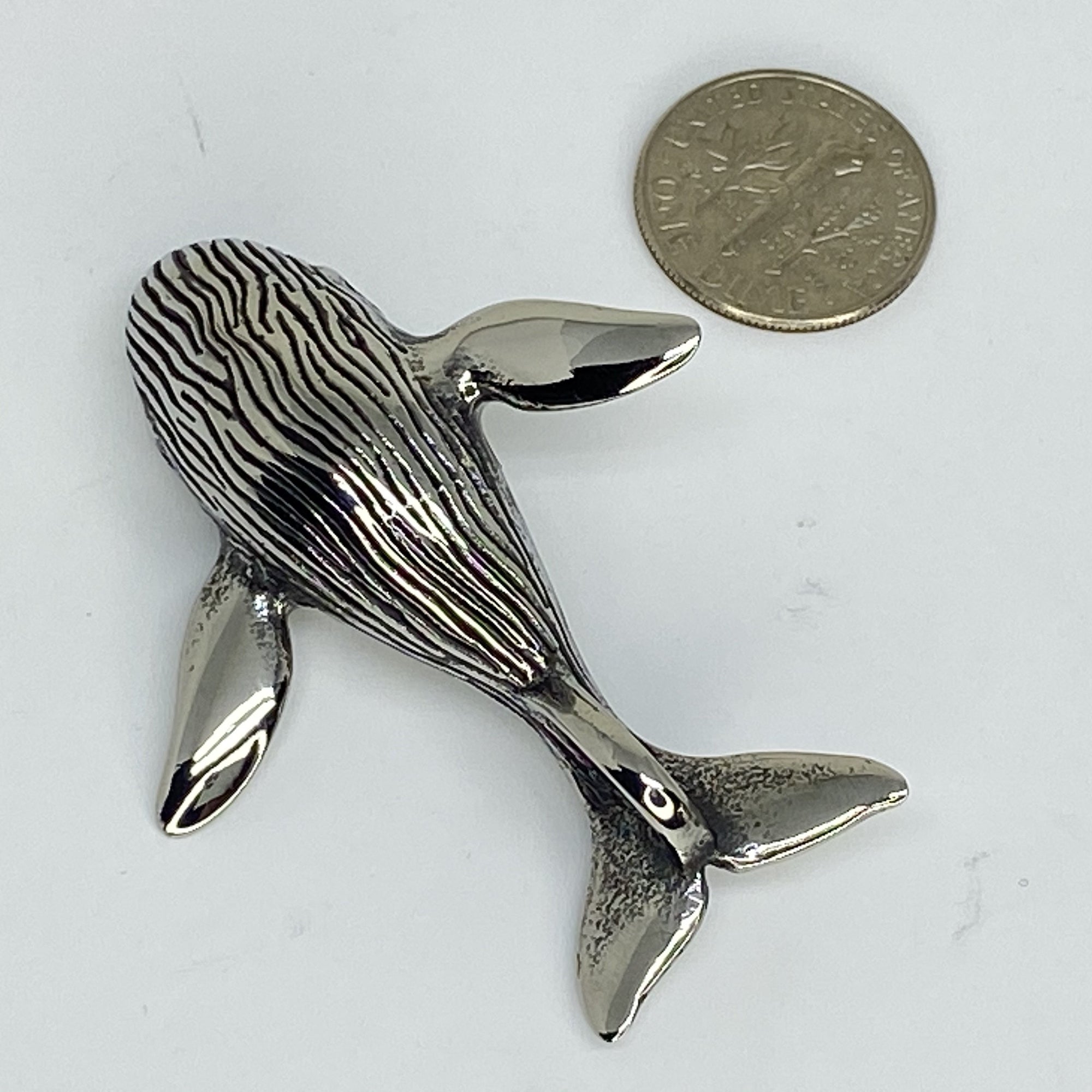 stainless steel pendent whale