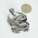 stainless steel pendent live to ride