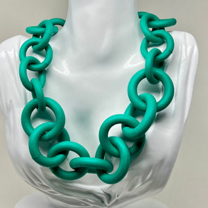 Simple rubber necklace by Nyet Jewelry