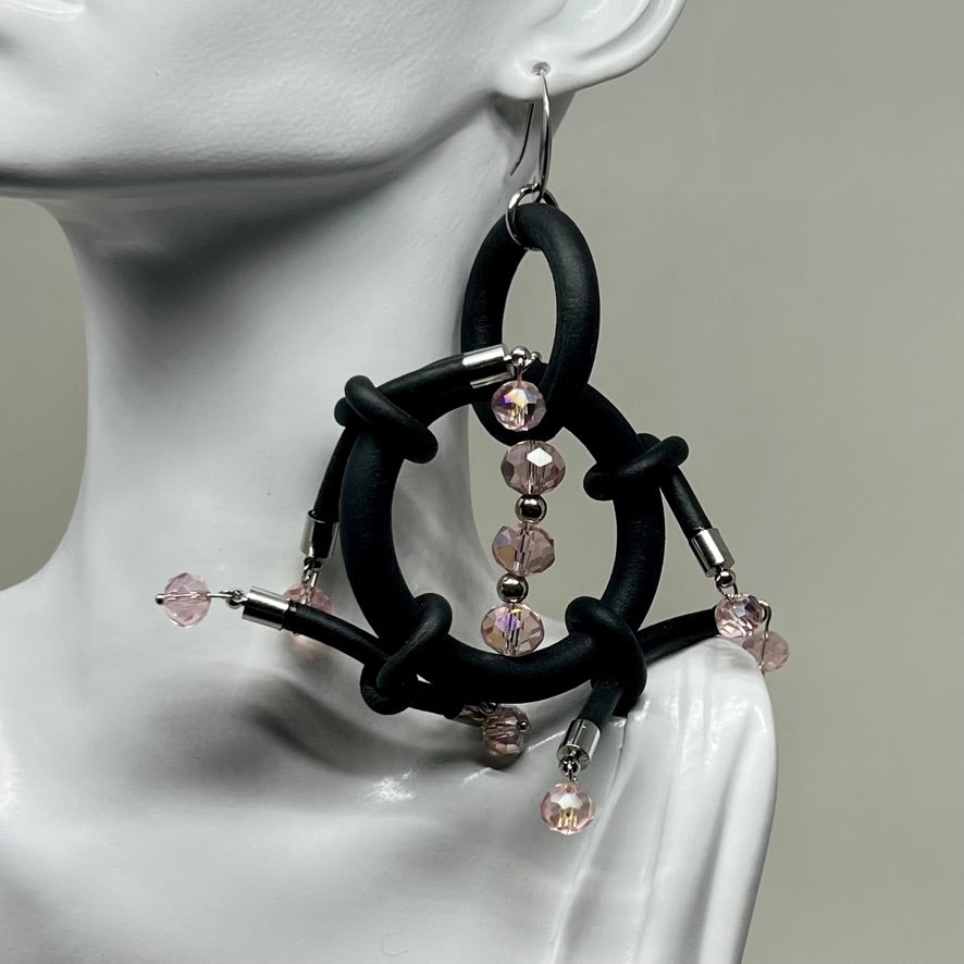 medium Caldera earrings by nyet jewelry