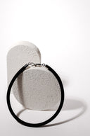 5-mm Rubber Cord with Stainless Steel Lobster Clasp necklace