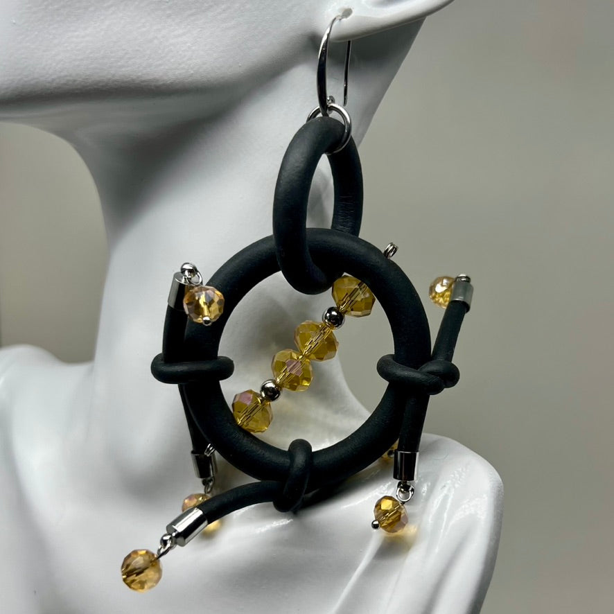 medium Caldera earrings by nyet jewelry