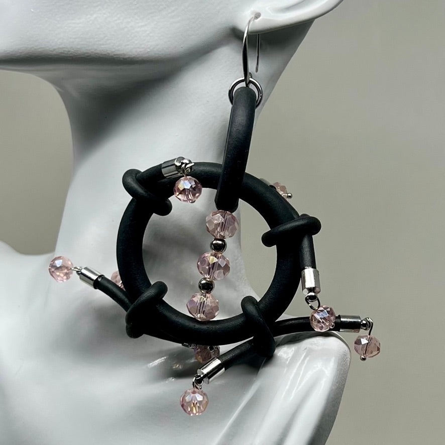medium Caldera earrings by nyet jewelry