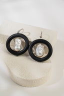 Baroque Pearl Earrings Silver