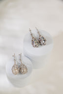 Cage Earrings with Baroque Pearl