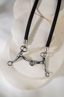 Pelham Horsebit Rubber Equestrian Necklace