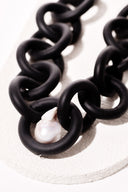 Baroque Pearl Rubber Necklace