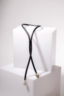 Baroque Pearl Rubber Simple Lariat