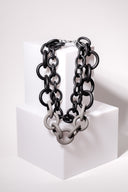 Bicolor Double Strand Rubber Necklace