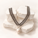 Armory Necklace with Extra Large Baroque Pearl