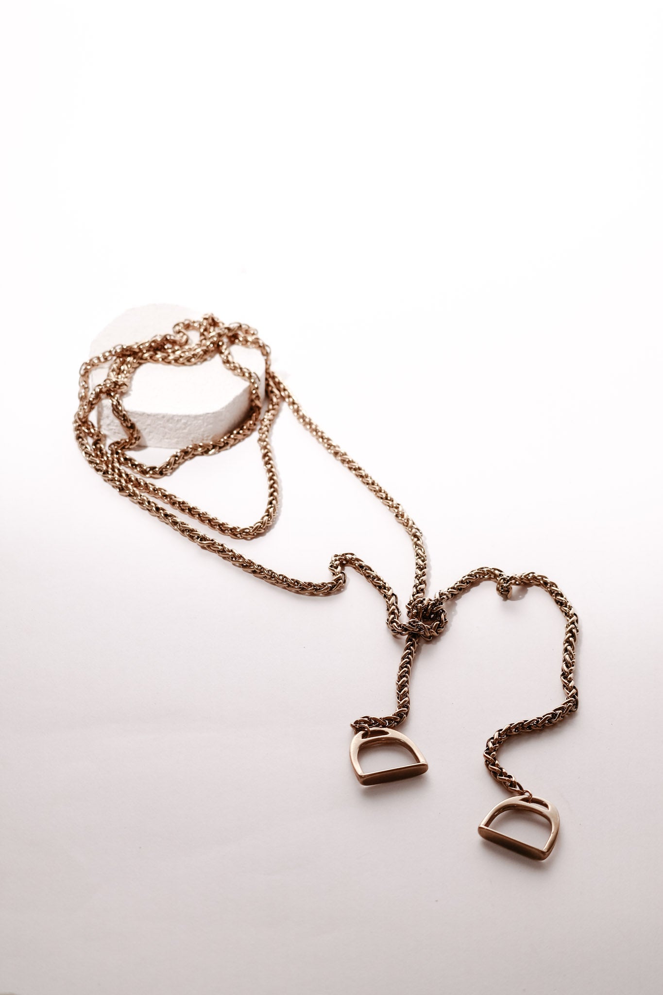 Extra Long Stainless Steel Lariat With Stirrups