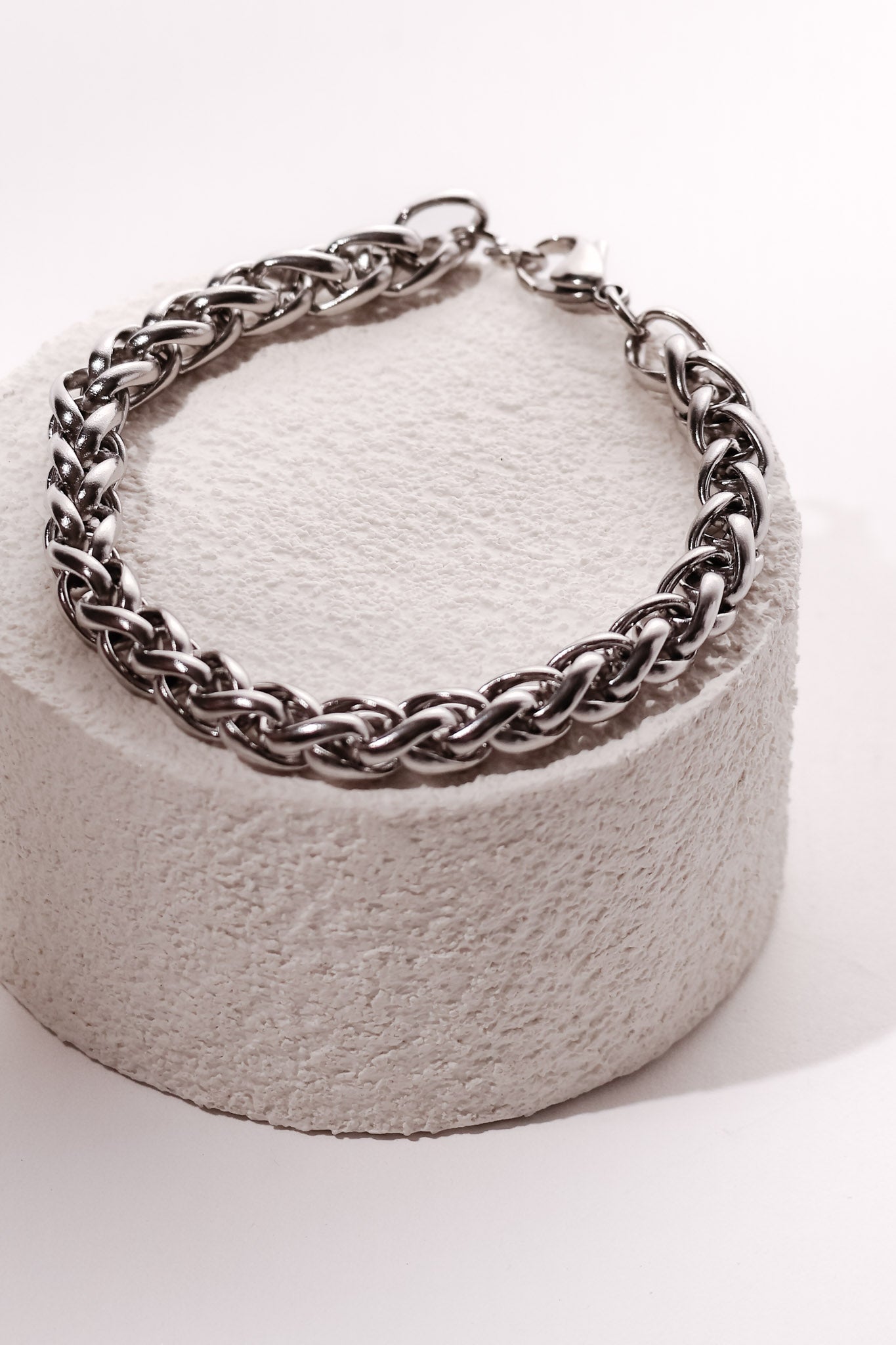 Chain Bracelets Over Stainless Steel - Silver and Gold