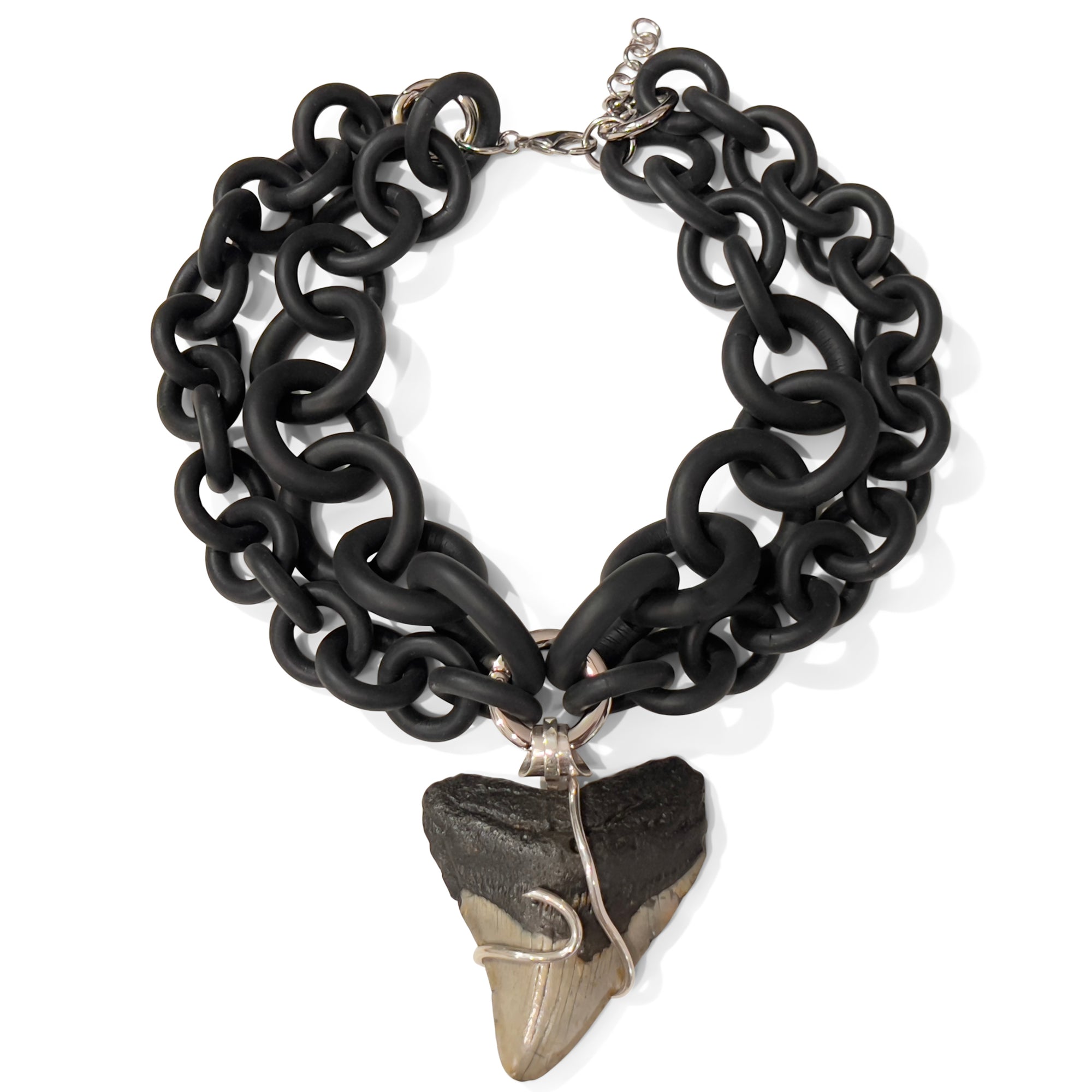 Megalodon Tooth 5-in-1 Rubber Necklace 4 by NYET Jewelry