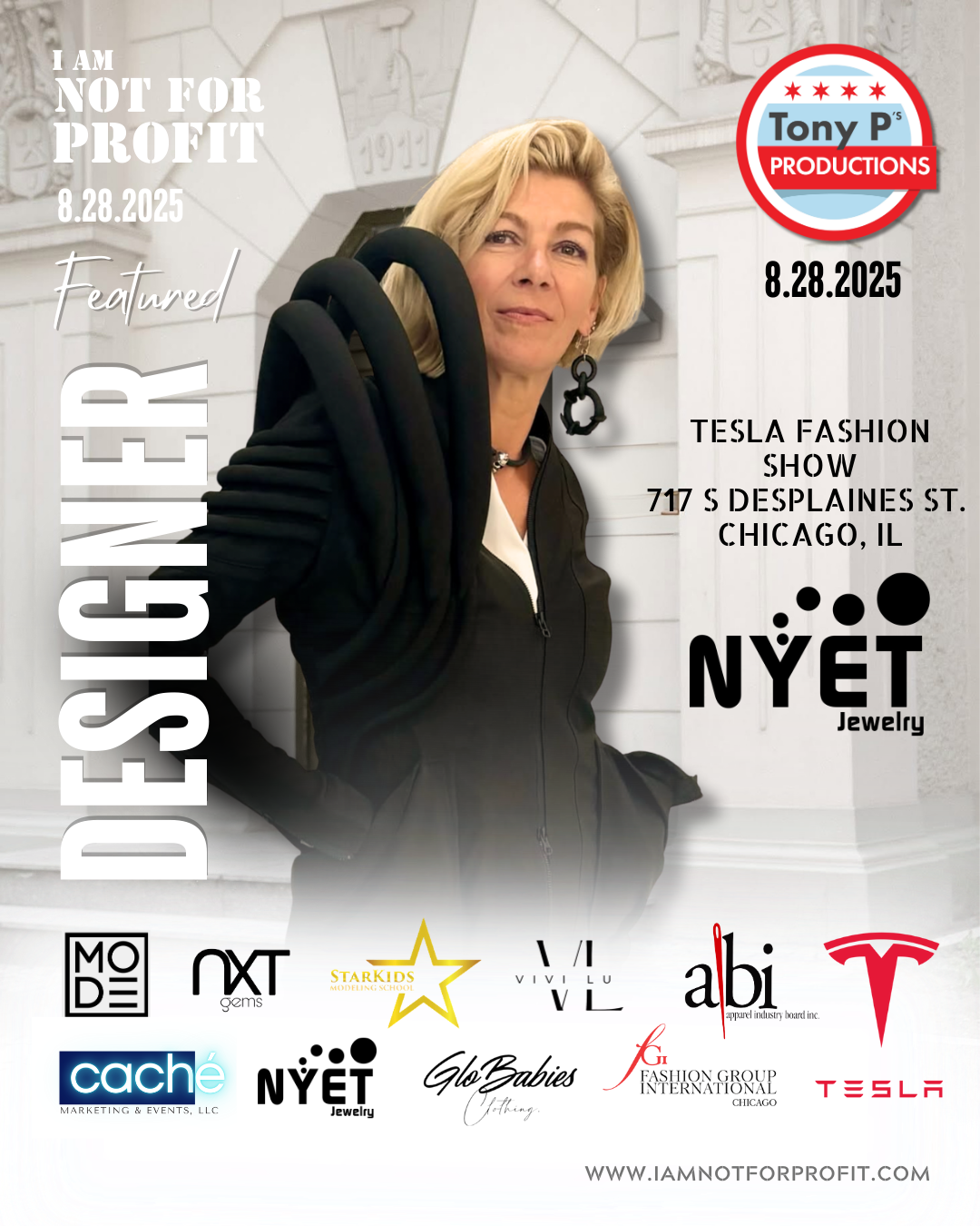 "I AM NOT FOR PROFIT" FASHION SHOW BY NYET JEWELRY AUGUST 28, 2025.