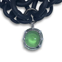 5 in 1 necklace with xl green quartz pendent by NYET jewelry