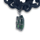 5 in 1 necklace with xl green quartz pendent by NYET jewelry