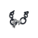 Pave CZ Pretty Bow Rubber Necklace
