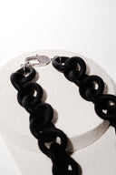 Rubber Chain with CZ-encrusted Clasp