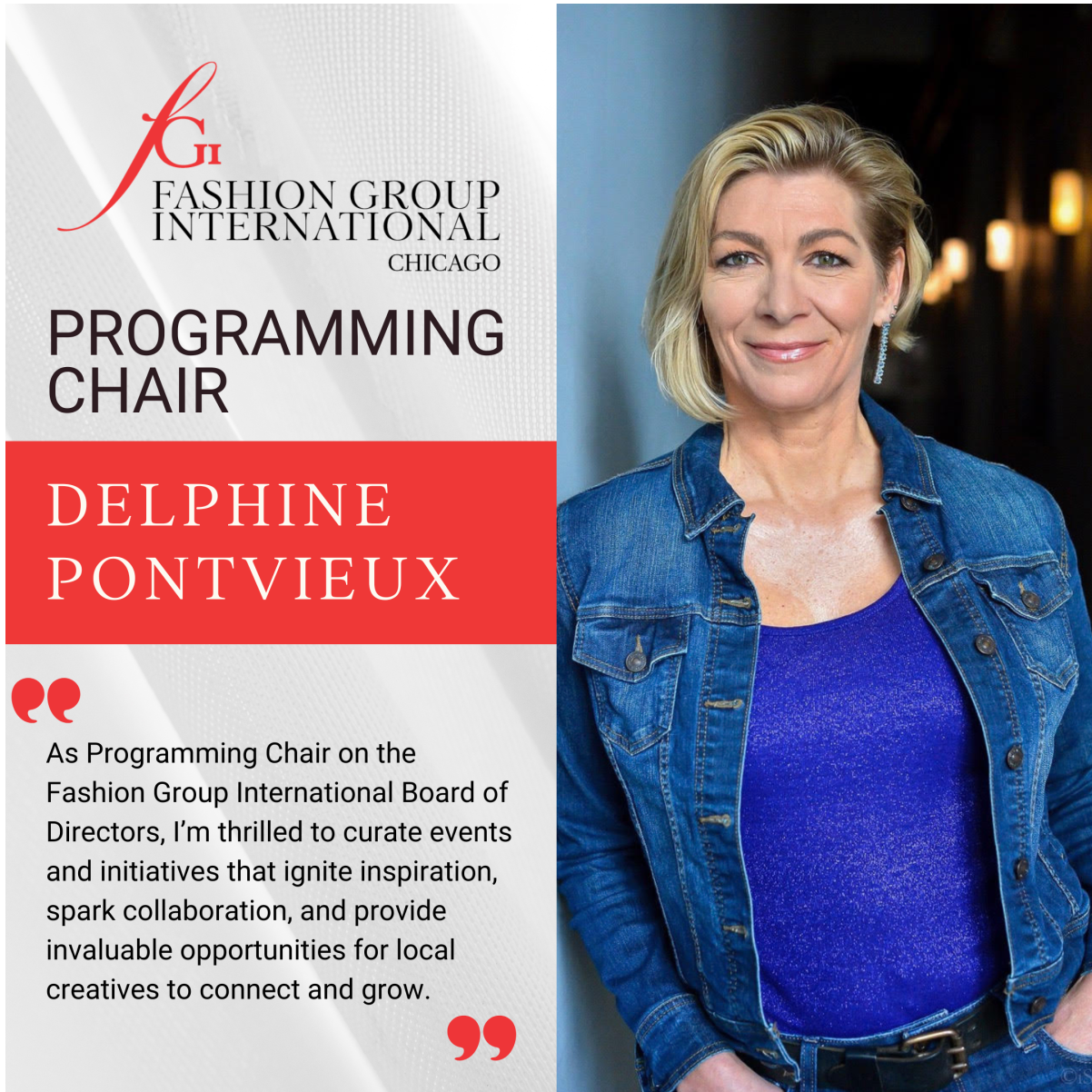 Delphine Pontvieux, Programming Chair Fashion Group International