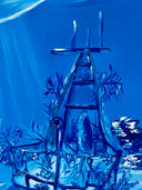 SHIPWRECK IN THE BAHAMAS PRIGINAL PAINTING. by Delphine Pontvieux