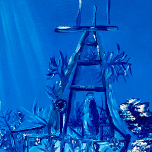 SHIPWRECK IN THE BAHAMAS PRIGINAL PAINTING. by Delphine Pontvieux