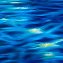 ocean reflections oil painting by Delphine Pontvieux  Edit alt text square shot