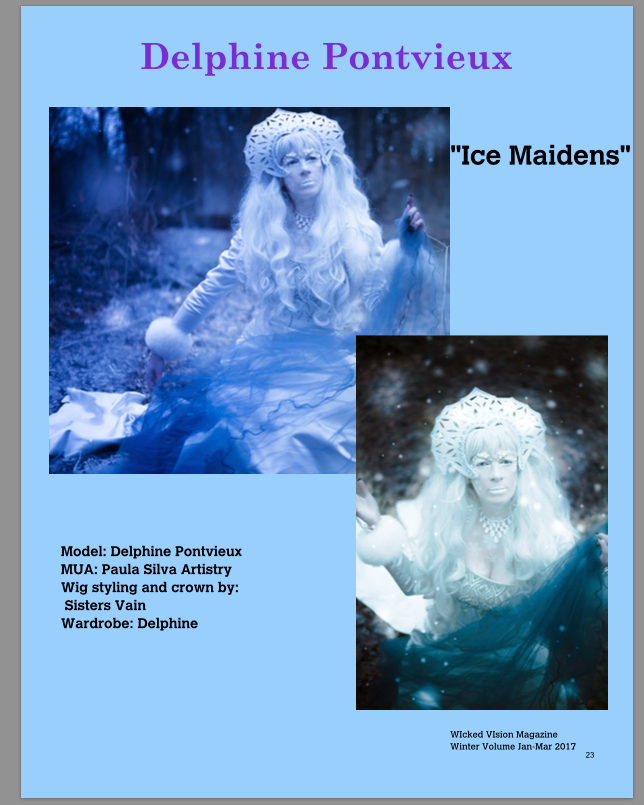 Delphine Pontvieux Snow queen model