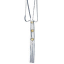 citrine and stainless steel necklace by NYET Jewelry.