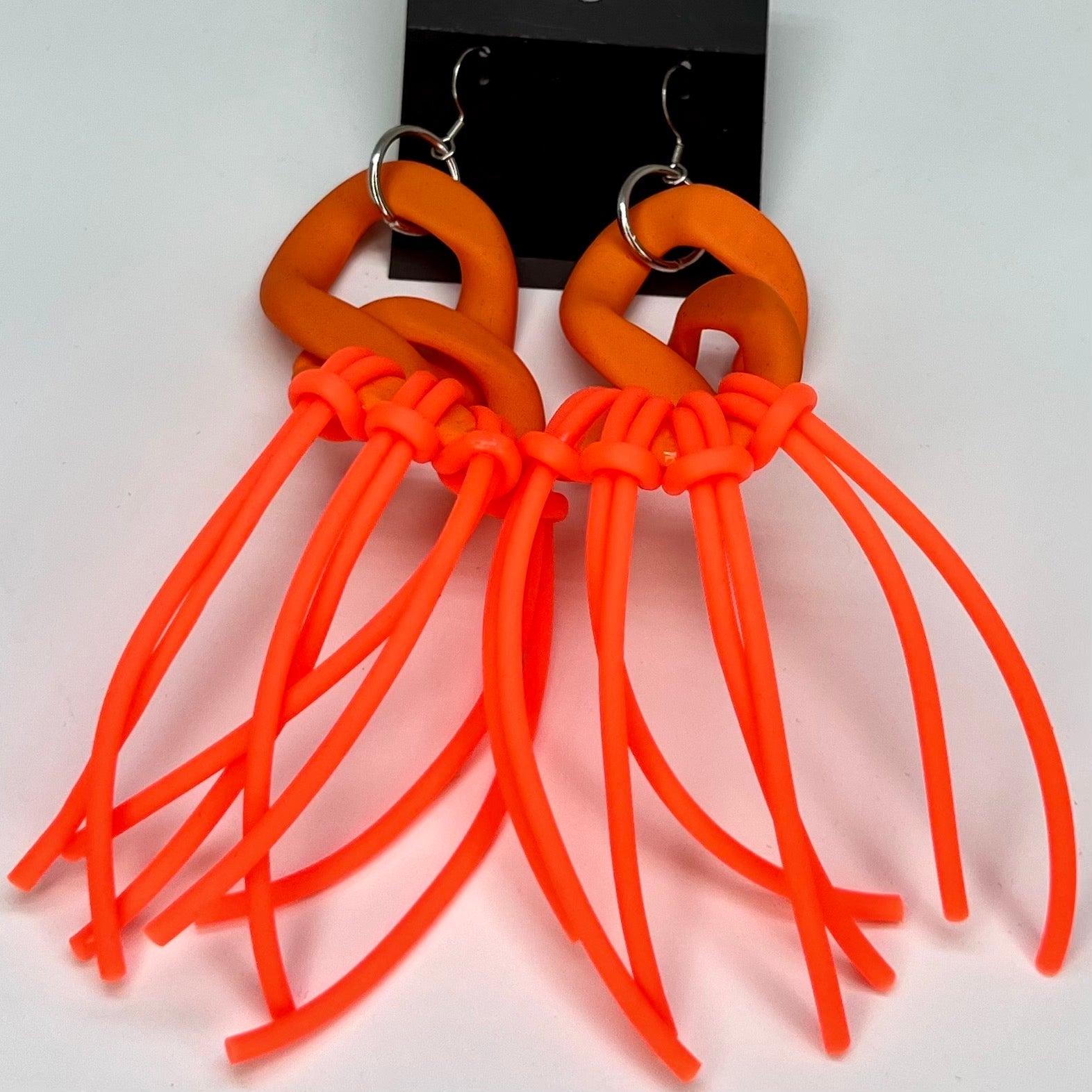 Giant Oktopus Earrings in Orange or Green
