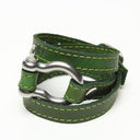 TRIPLE WRAPAROUND LEATHER BRACELET by nyet jewelry.