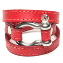 TRIPLE WRAPAROUND LEATHER BRACELET by nyet jewelry.