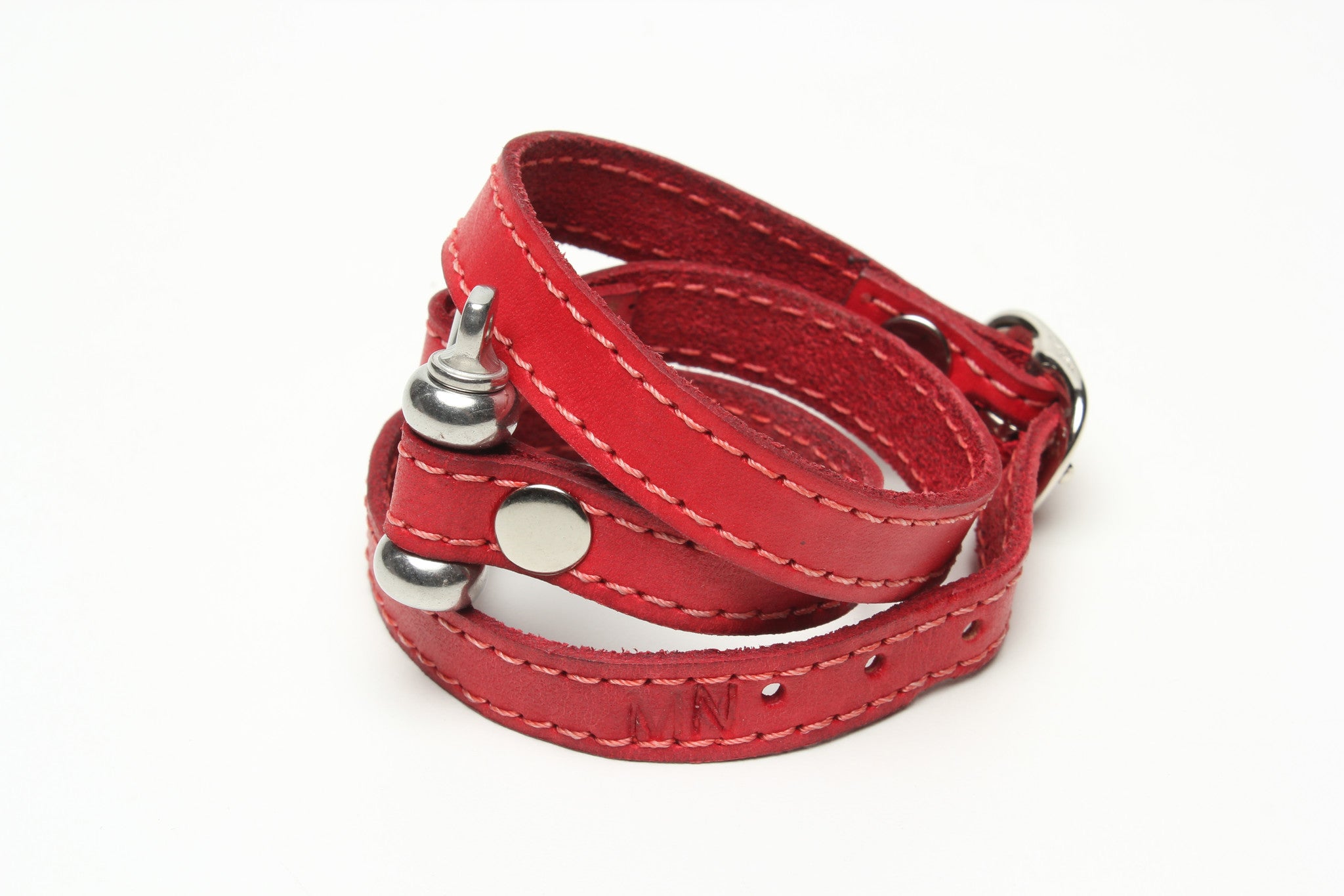 TRIPLE WRAPAROUND LEATHER BRACELET by nyet jewelry.