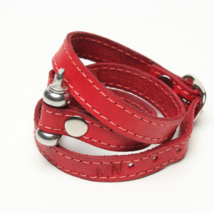 TRIPLE WRAPAROUND LEATHER BRACELET by nyet jewelry.