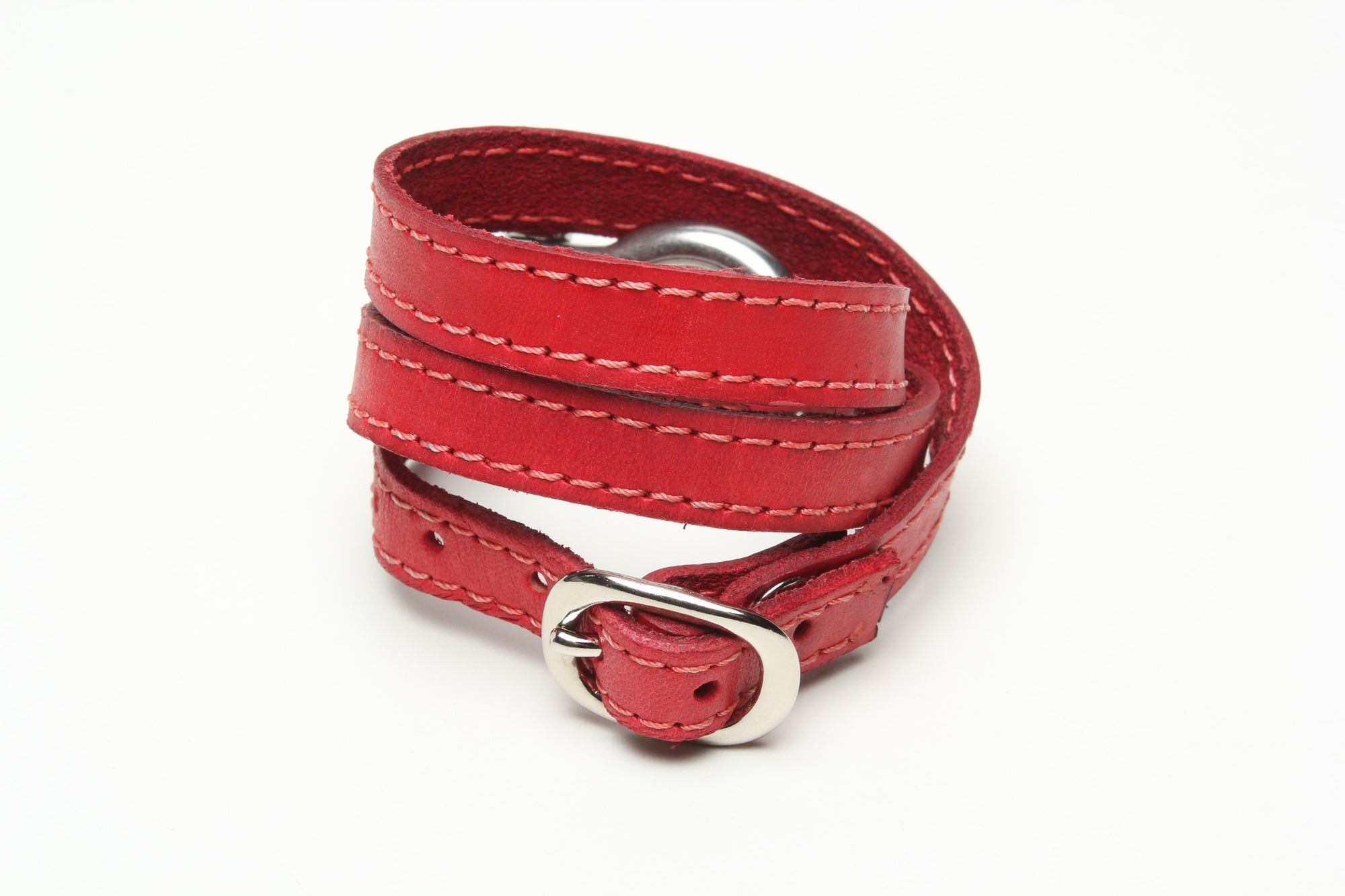 TRIPLE WRAPAROUND LEATHER BRACELET by nyet jewelry.