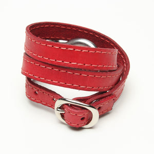 TRIPLE WRAPAROUND LEATHER BRACELET by nyet jewelry.