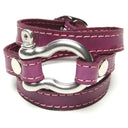 TRIPLE WRAPAROUND LEATHER BRACELET by nyet jewelry.