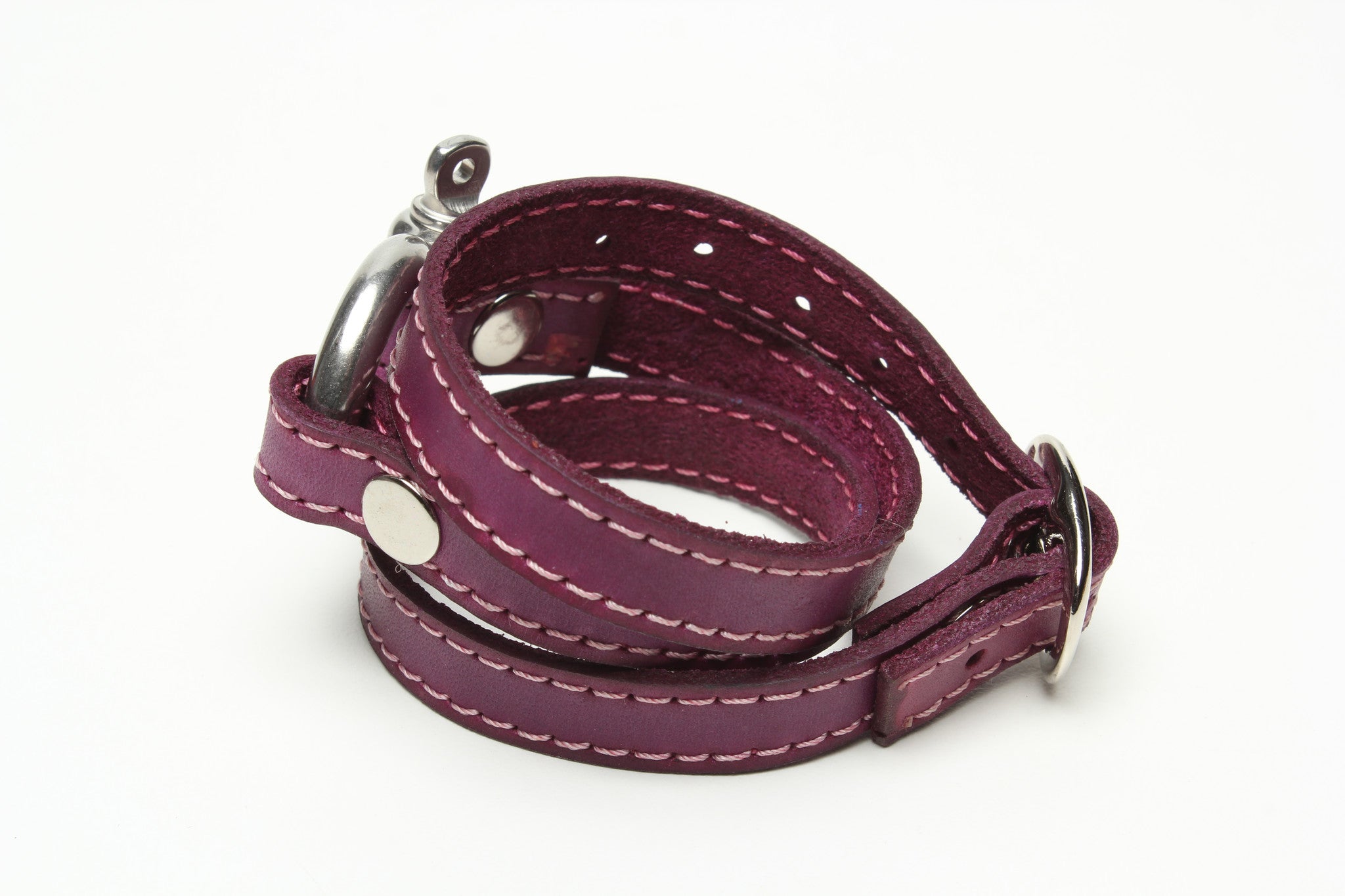 TRIPLE WRAPAROUND LEATHER BRACELET by nyet jewelry.