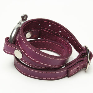 TRIPLE WRAPAROUND LEATHER BRACELET by nyet jewelry.