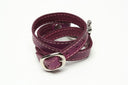 TRIPLE WRAPAROUND LEATHER BRACELET by nyet jewelry.