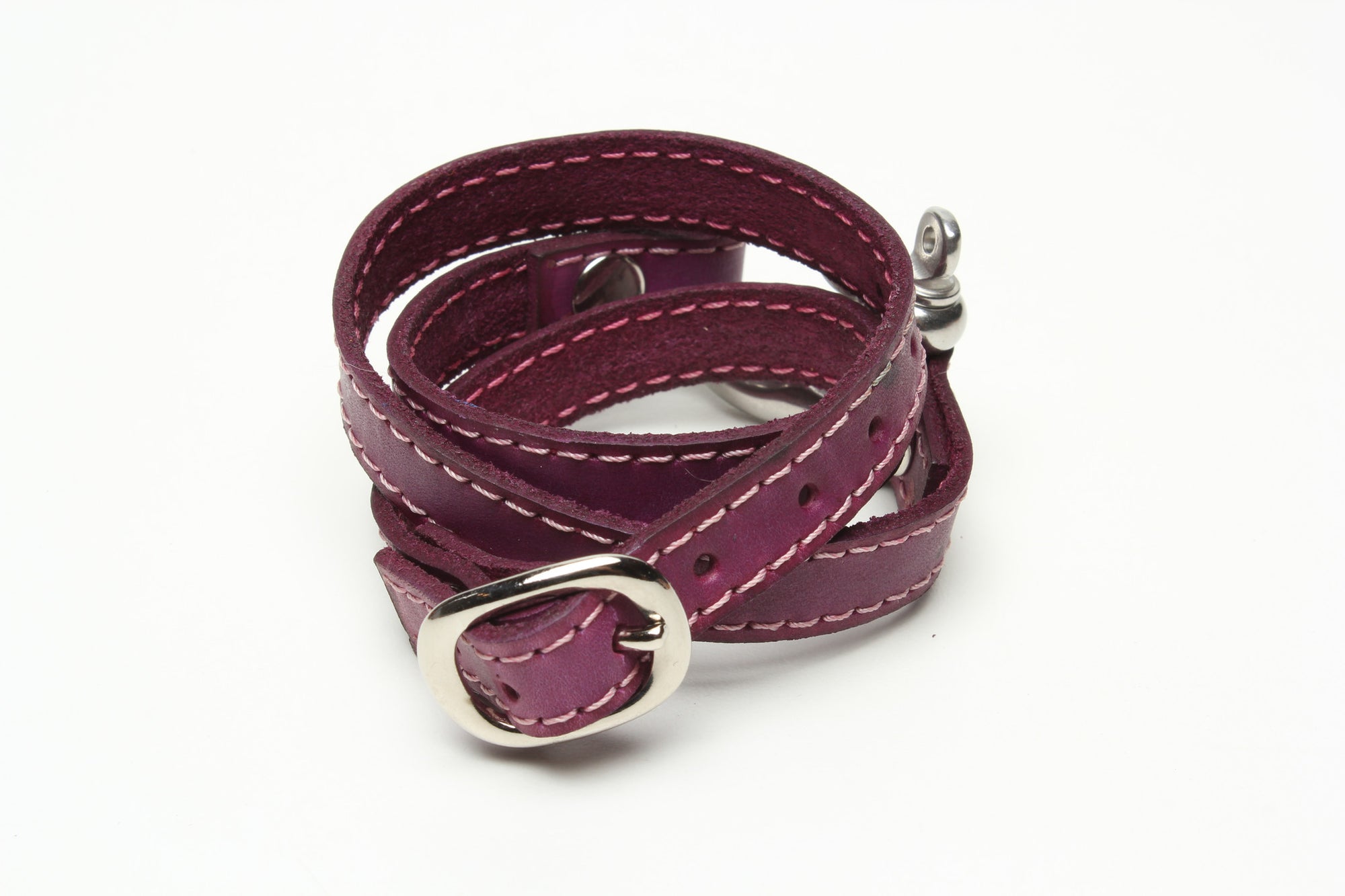 TRIPLE WRAPAROUND LEATHER BRACELET by nyet jewelry.