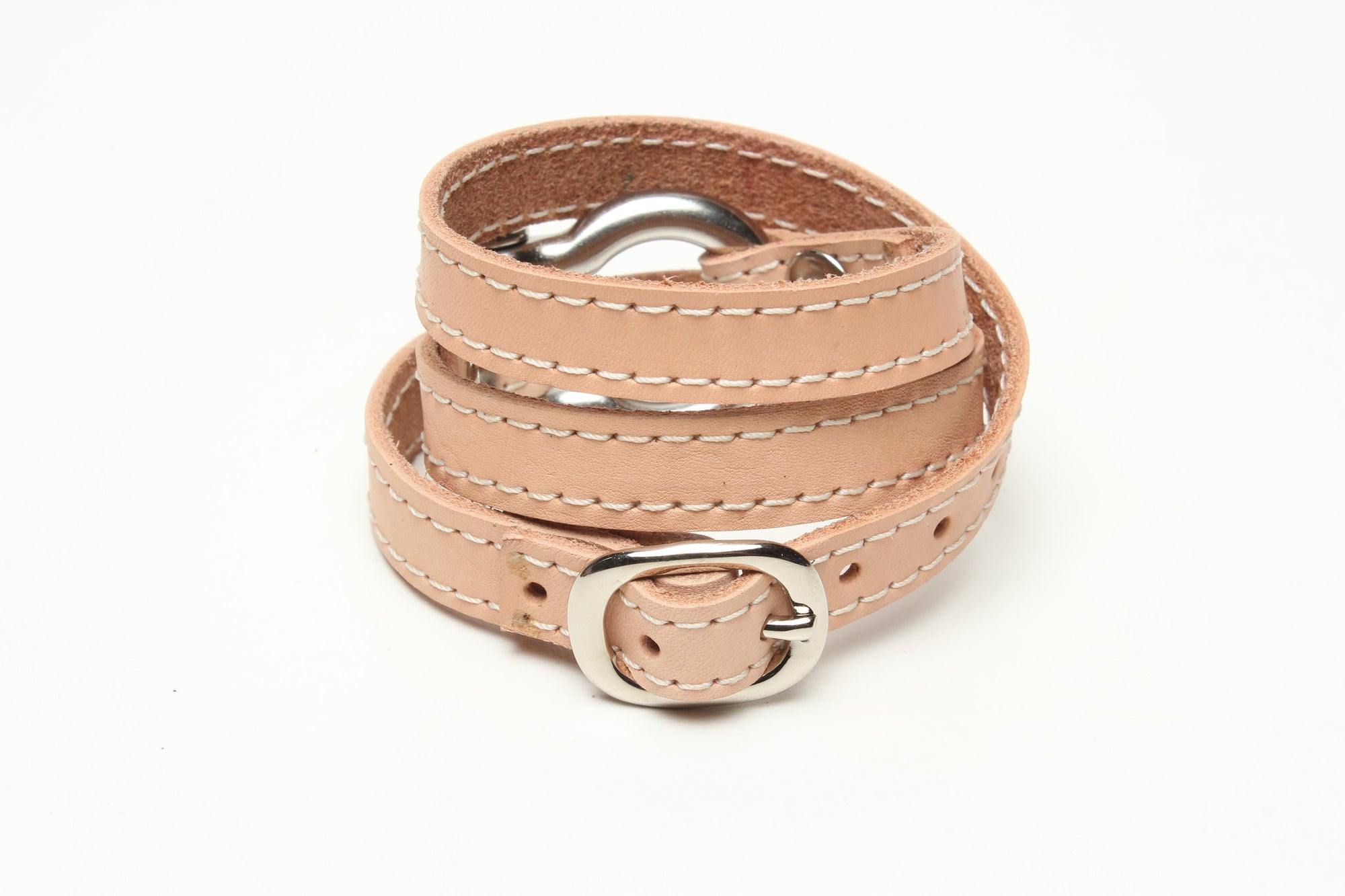 TRIPLE WRAPAROUND LEATHER BRACELET by nyet jewelry.