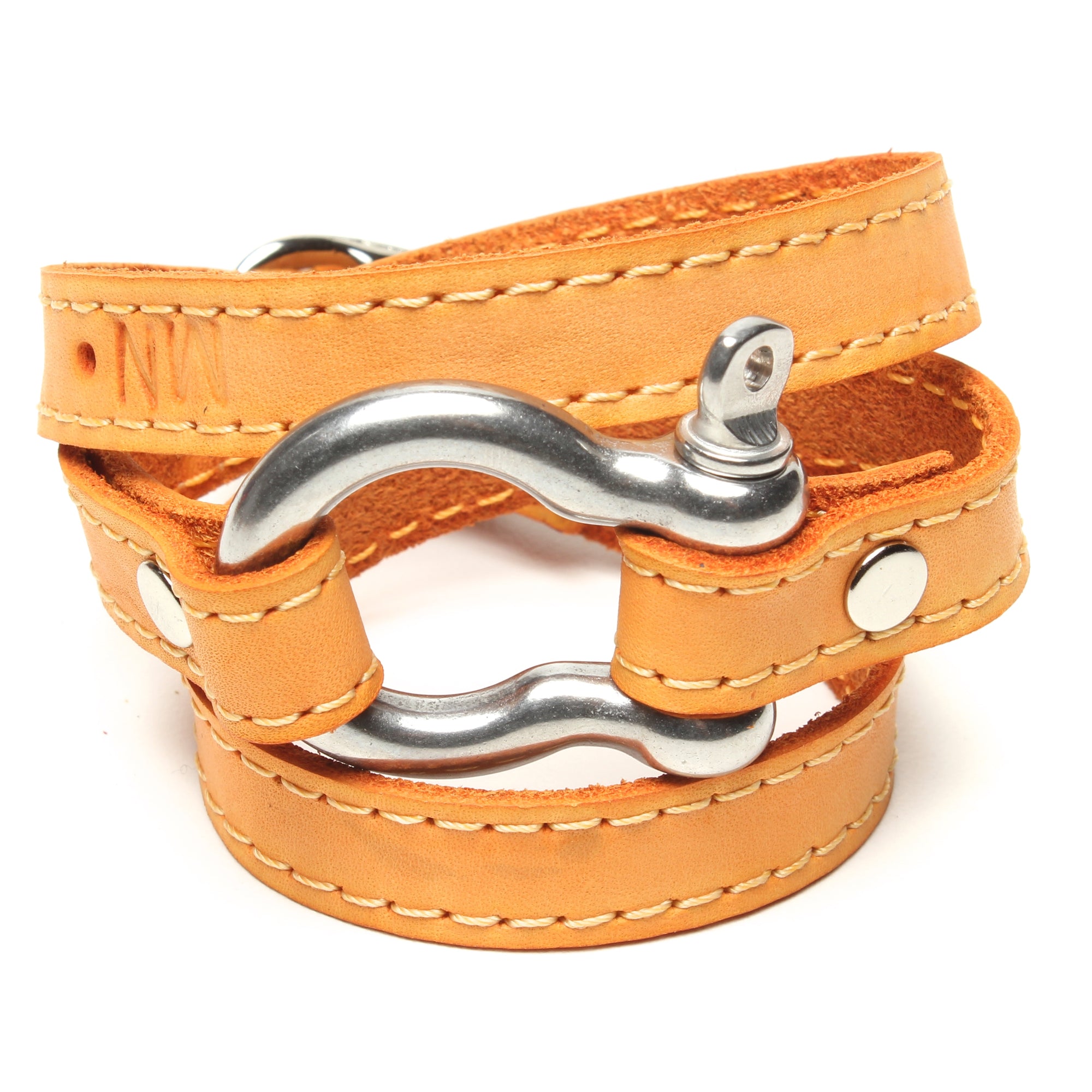 TRIPLE WRAPAROUND LEATHER BRACELET by nyet jewelry.