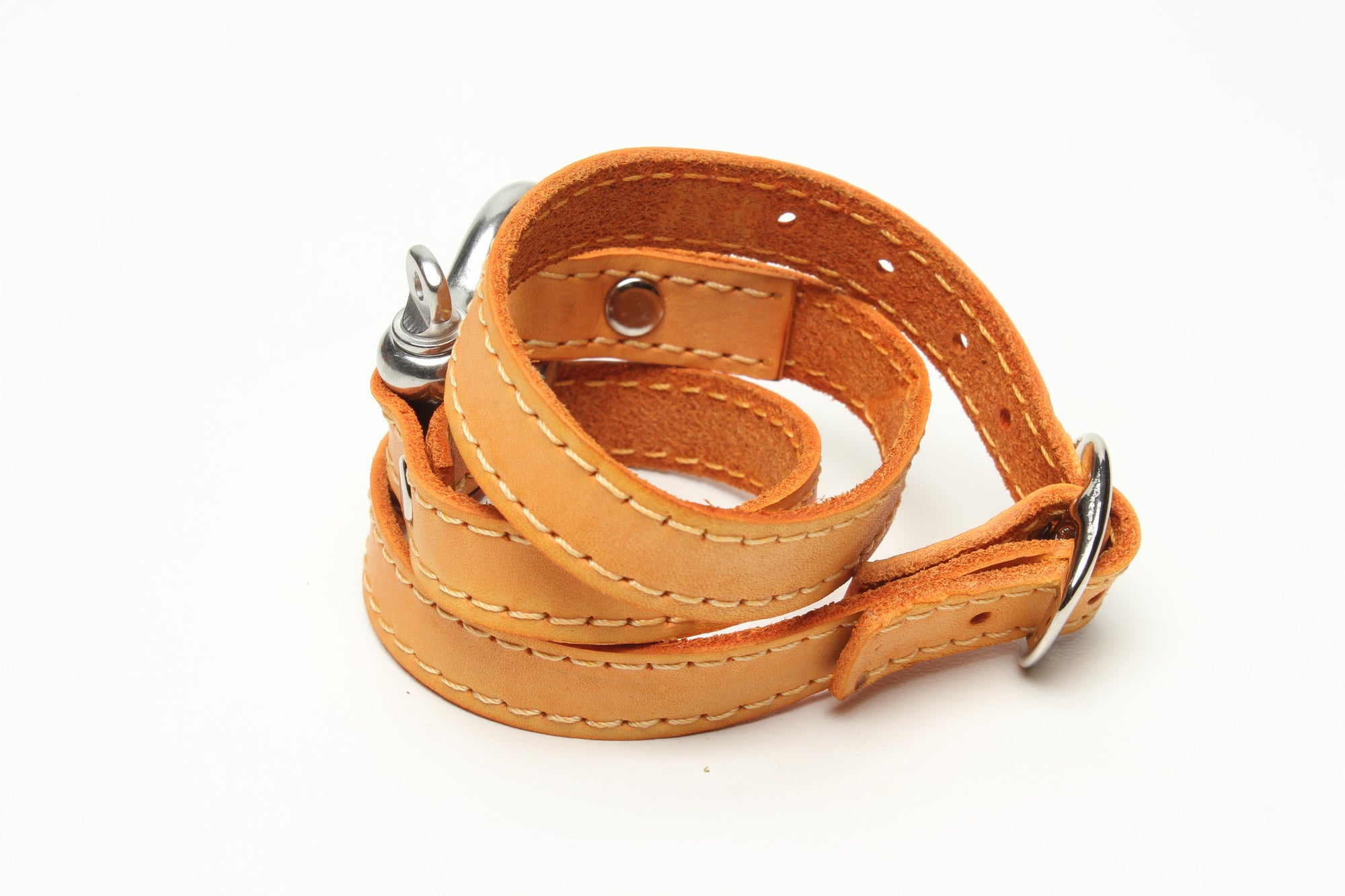 TRIPLE WRAPAROUND LEATHER BRACELET by nyet jewelry.