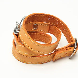 TRIPLE WRAPAROUND LEATHER BRACELET by nyet jewelry.