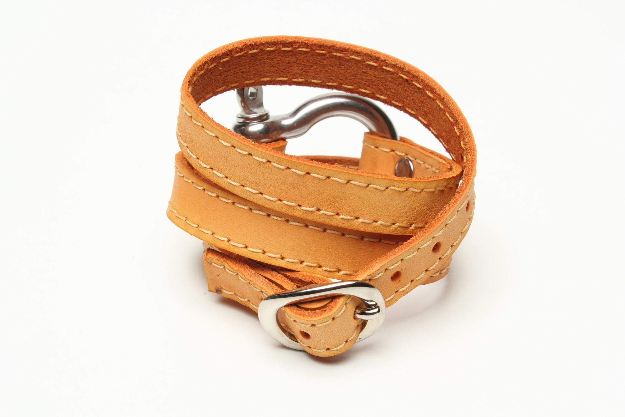 TRIPLE WRAPAROUND LEATHER BRACELET by nyet jewelry.